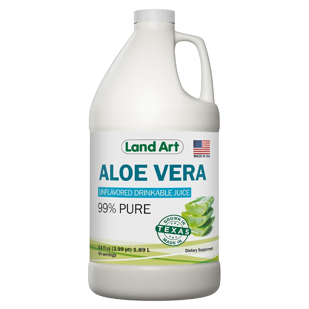 Land Art Pure Aloe Vera Juice - Cold-Processed - Inner Filet from