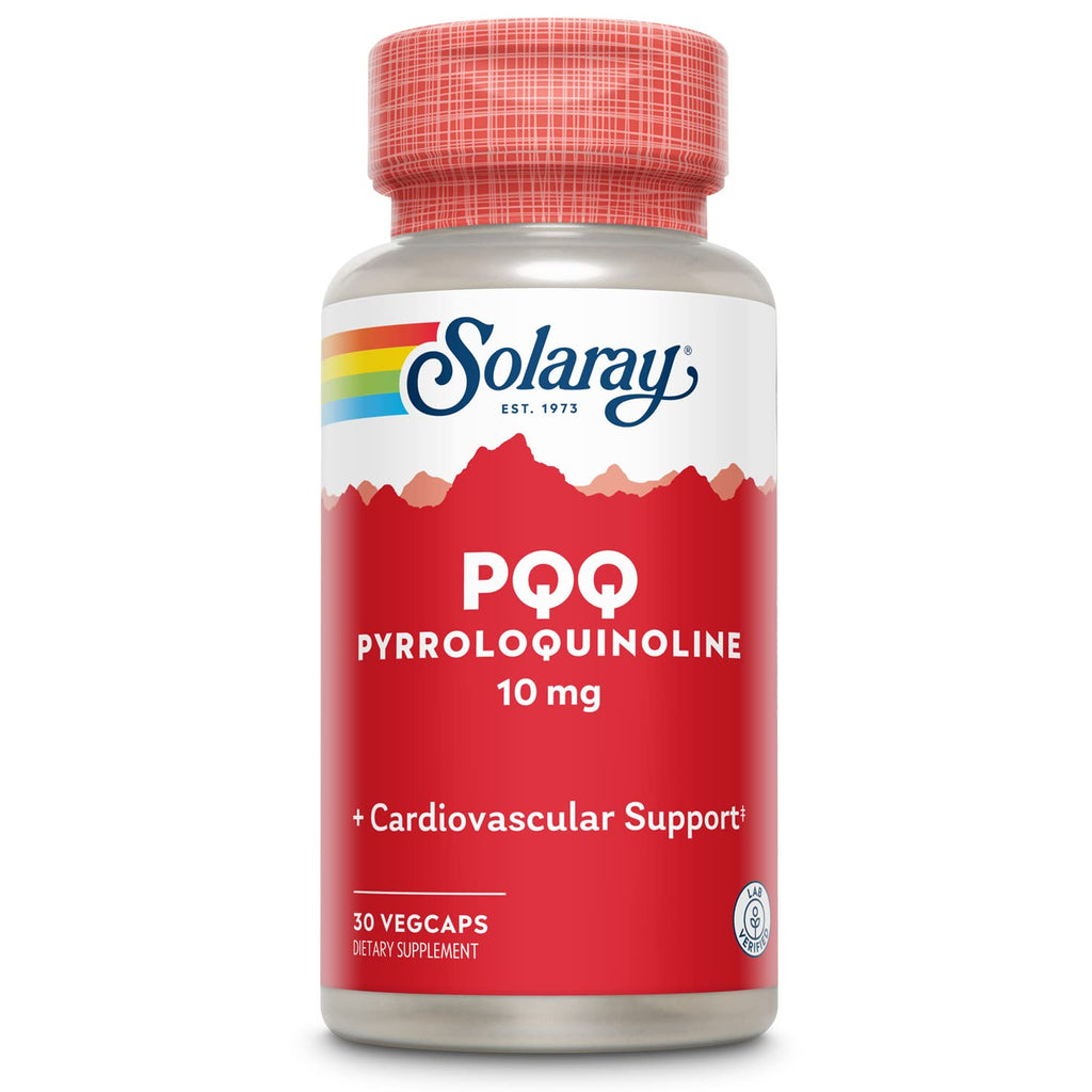SOLARAY PQQ Supplement Pyrroloquinoline 10 mg - 30 Vegetarian Capsules