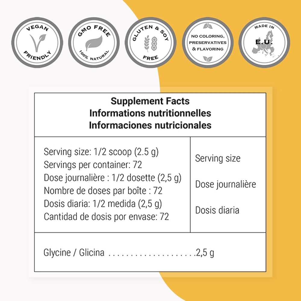 Supersmart Glycine Supplement Powder - 180 g - image 4