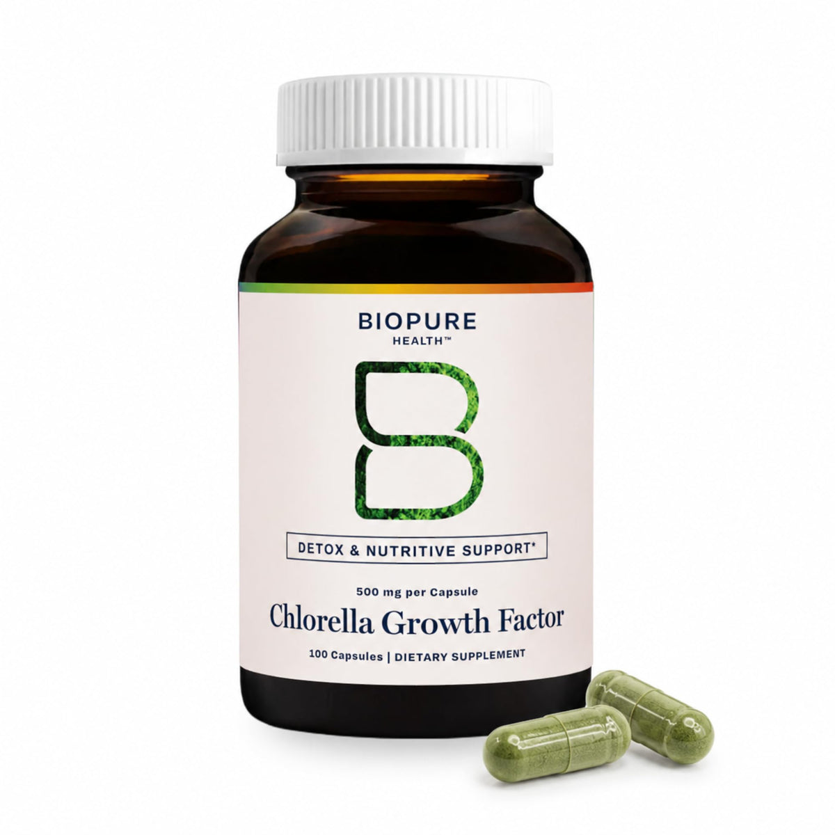BioPure Chlorella Growth Factor Cellular Vitality - 100 Capsules