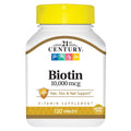 21st Century Biotin 10000 mcg Vitamin B7 - 360 Tablets