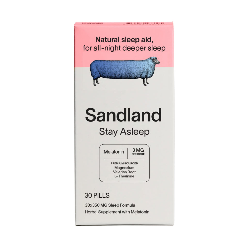Sandland Stay Asleep Plus Melatonin Sleep Supplement - 30 Capsules