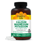 Country Life Target-Mins Calcium Magnesium Potassium - 180 Tablets
