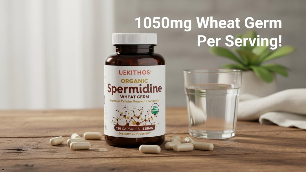 Lekithos Organic Spermidine Capsules - 120 Capsules - image 3