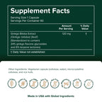 Prominent Nutrition Ginkgo Biloba 120 mg - 60 Capsules - image 2