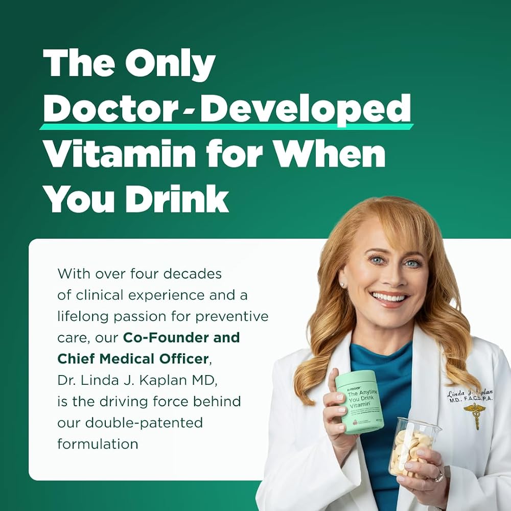 H-PROOF The Anytime You Drink Vitamin, Green Apple - 40 Tablets - image 8