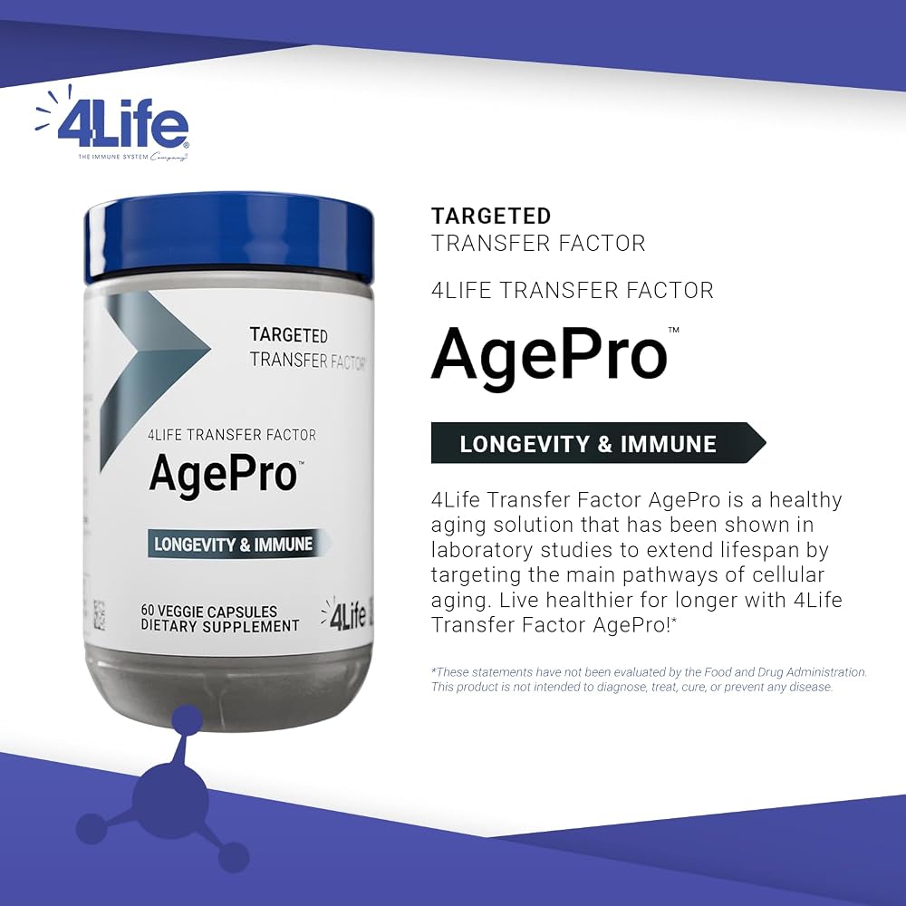 4Life Transfer Factor AgePro Healthy Aging Supplement - 60 Capsules - image 3