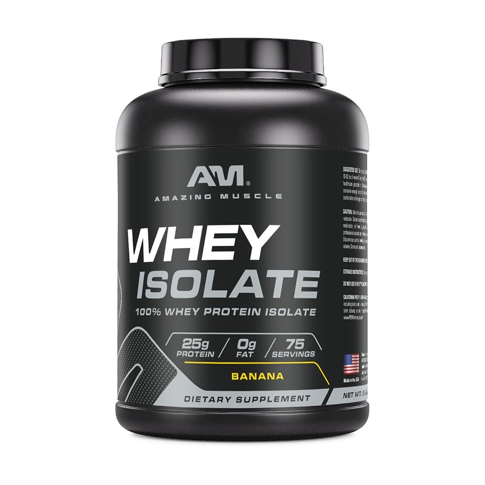 Amazing Muscle Whey Protein Isolate Powder