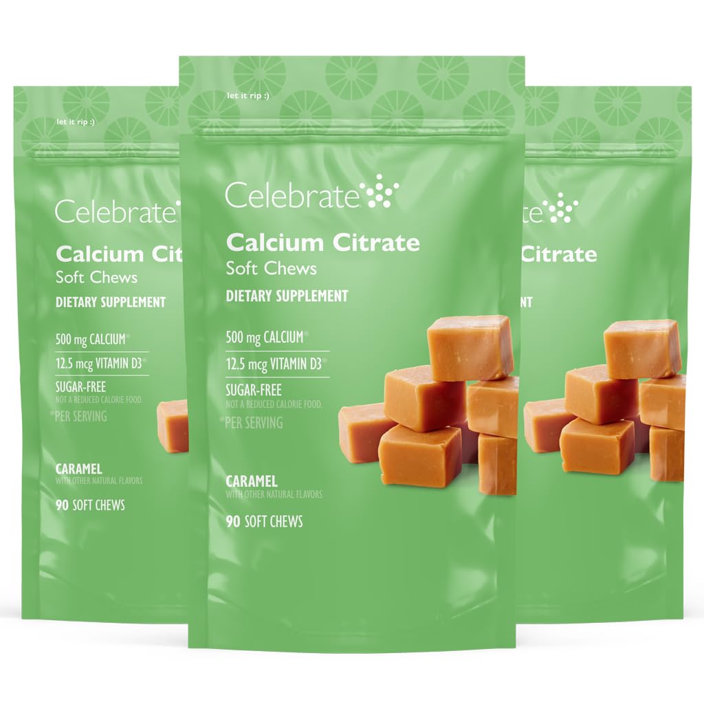 Celebrate Vitamins Bariatric 500mg Calcium Citrate Soft Chews
