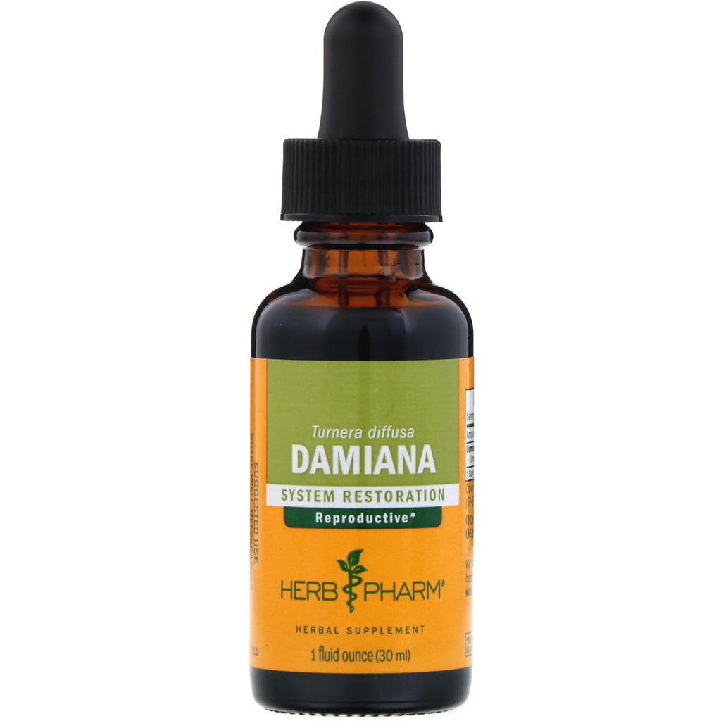 Herb Pharm Damiana Extract for Reproductive System Support - 1 Fl Oz