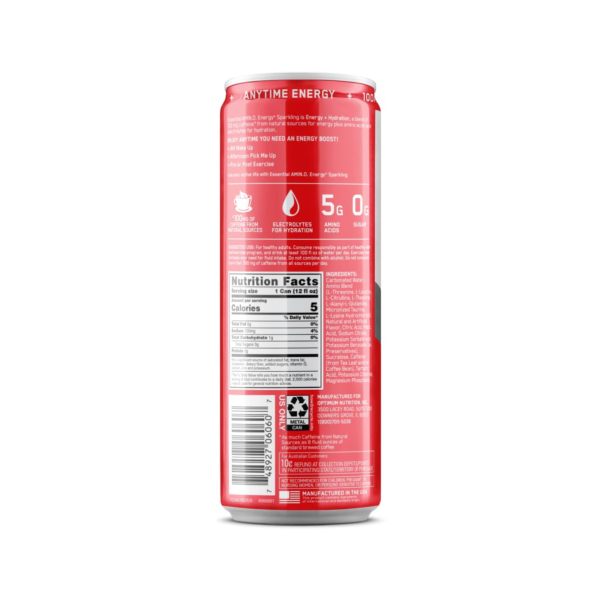 Optimum Nutrition Essential Amino Energy Sparkling Hydration Drink