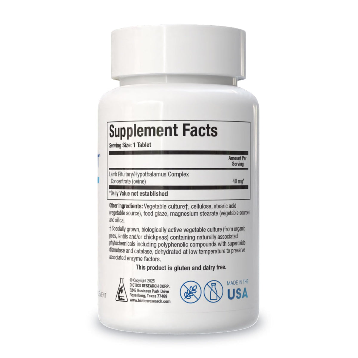 BIOTICS RESEARCH Cytozyme PT HPT Pituitary Hypothalamus - 180 Tablets - image 2