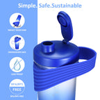 Heinstian Electric Shaker Bottle 24oz USB Rechargeable Mixer - Blue Gradient - image 3