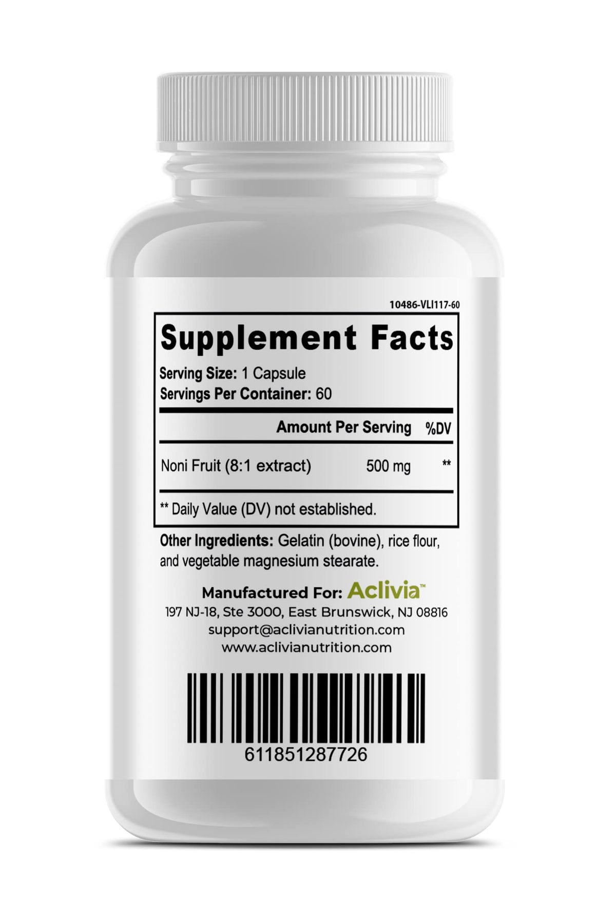 Aclivia Hawaiian Noni Fruit Capsules 4000 mg - 60 Count - image 4