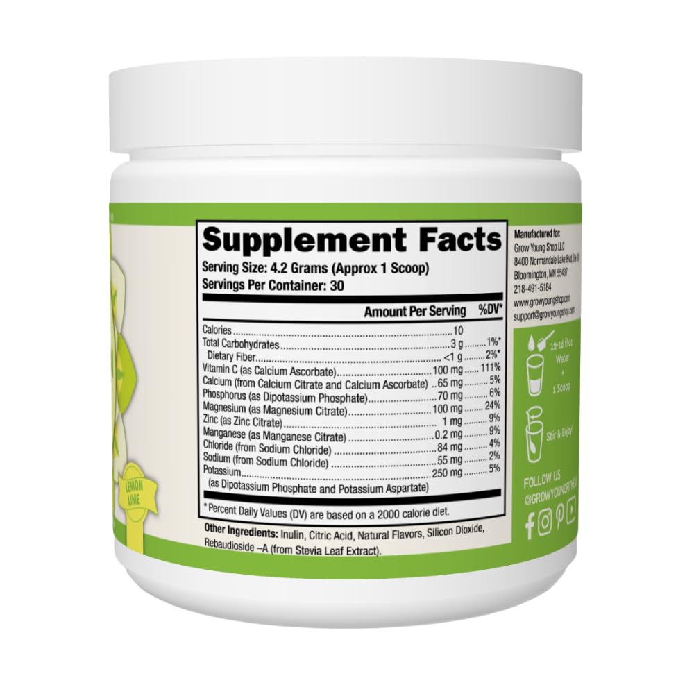 Grow Young Fitness Hydration Powder - Premium Electrolyte Mix