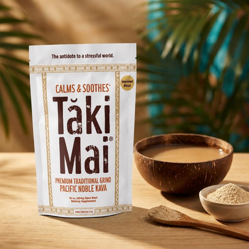 Taki Mai Noble Kava Root Powder for Relaxation - 16 Oz - image 4