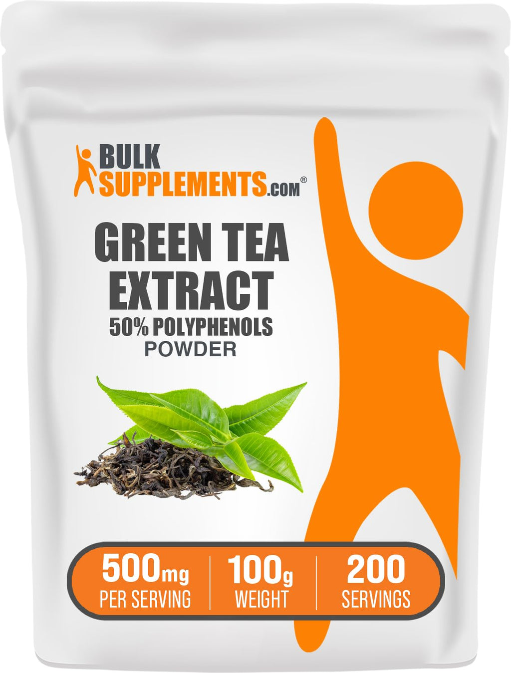 BulkSupplements Green Tea Extract Powder 50% Polyphenols - 100g