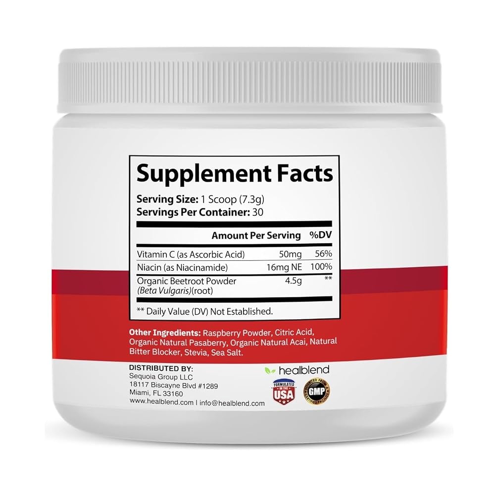 healblend Organic Beet Root Powder - Nitric Oxide Beets