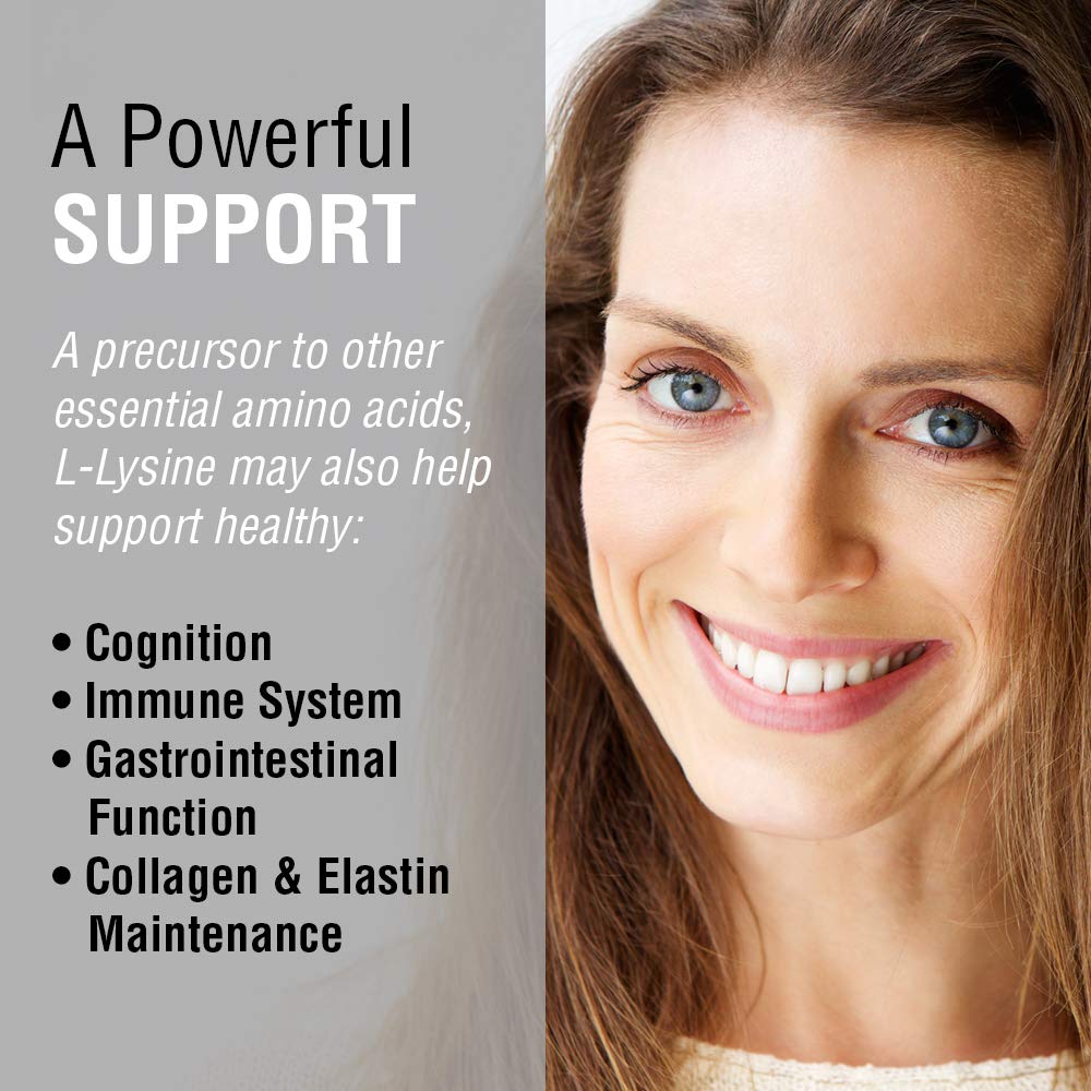 Solaray Free-Form L-Lysine 500mg - 240 Vegetarian Capsules - image 3