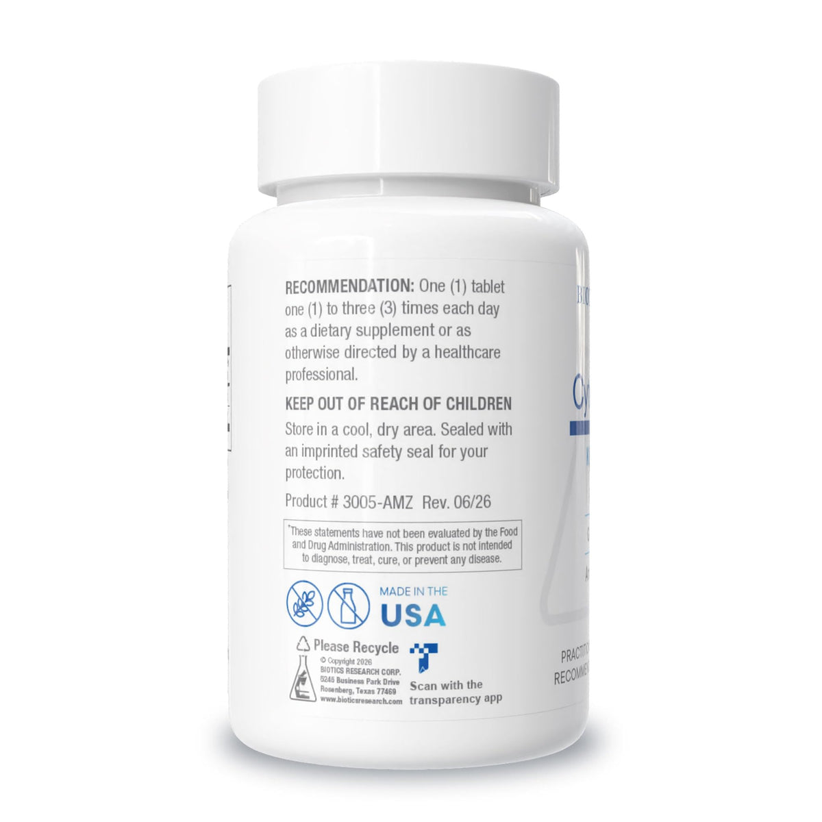 BIOTICS RESEARCH Cytozyme KD Neonatal Kidney 250mg - 60 Tablets - image 3