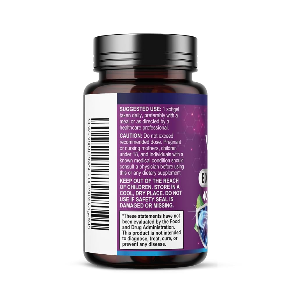 Hello Lovely! Vitamin D with K2 (MK-7) - Vitamin D3 4000IU (125mcg)