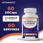 Vitamatic Lactobacillus Plantarum 20 Billion Digestive Support - 60 Capsules - image 3