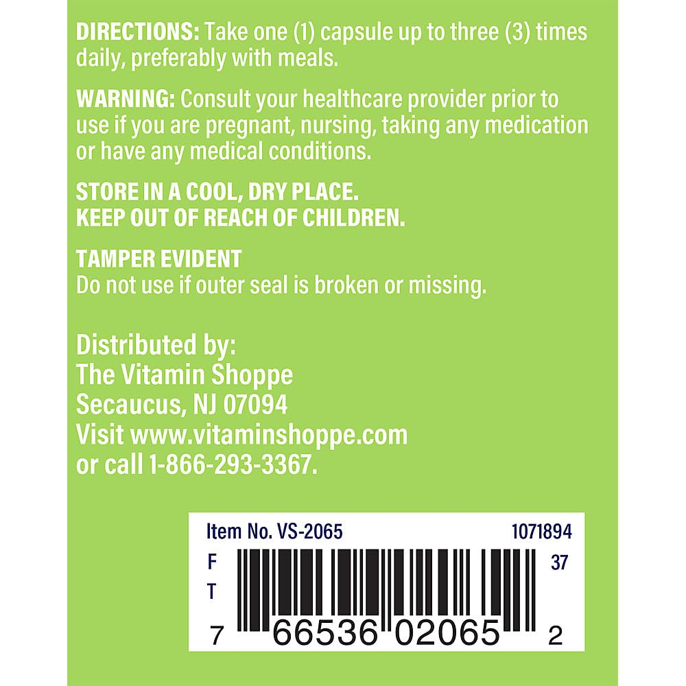 The Vitamin Shoppe Ginger Root 550 MG Whole Herb - 100 Capsules - image 3