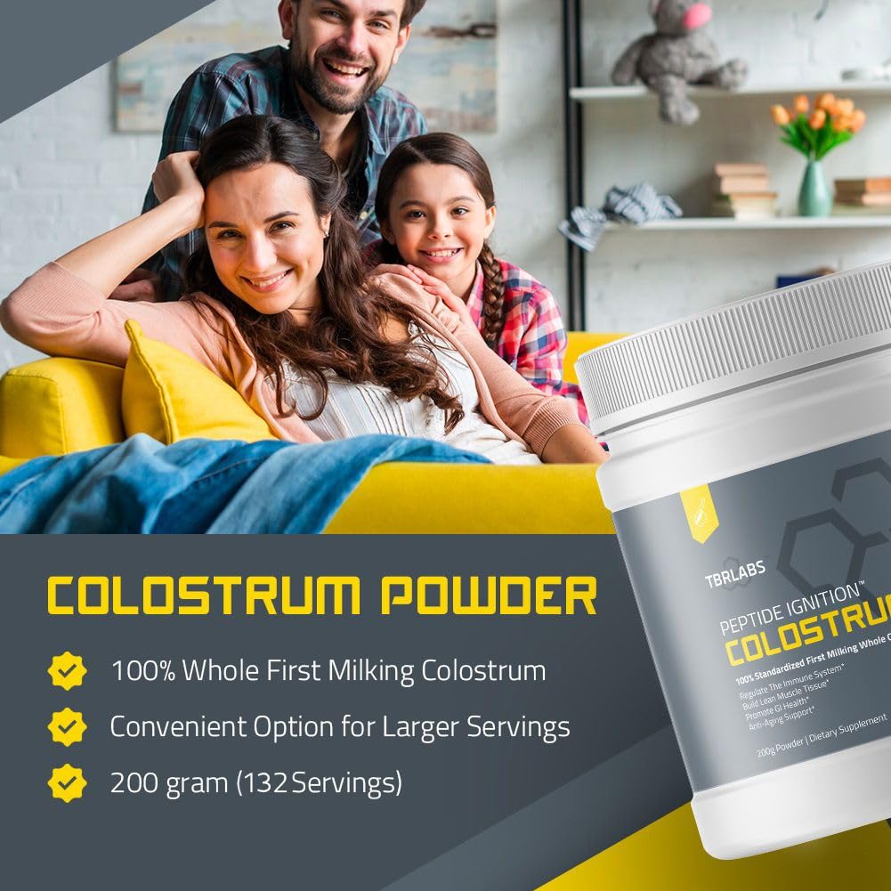 TBR Labs Colostrum Powder Grass Fed Gut Health - 200g - image 2