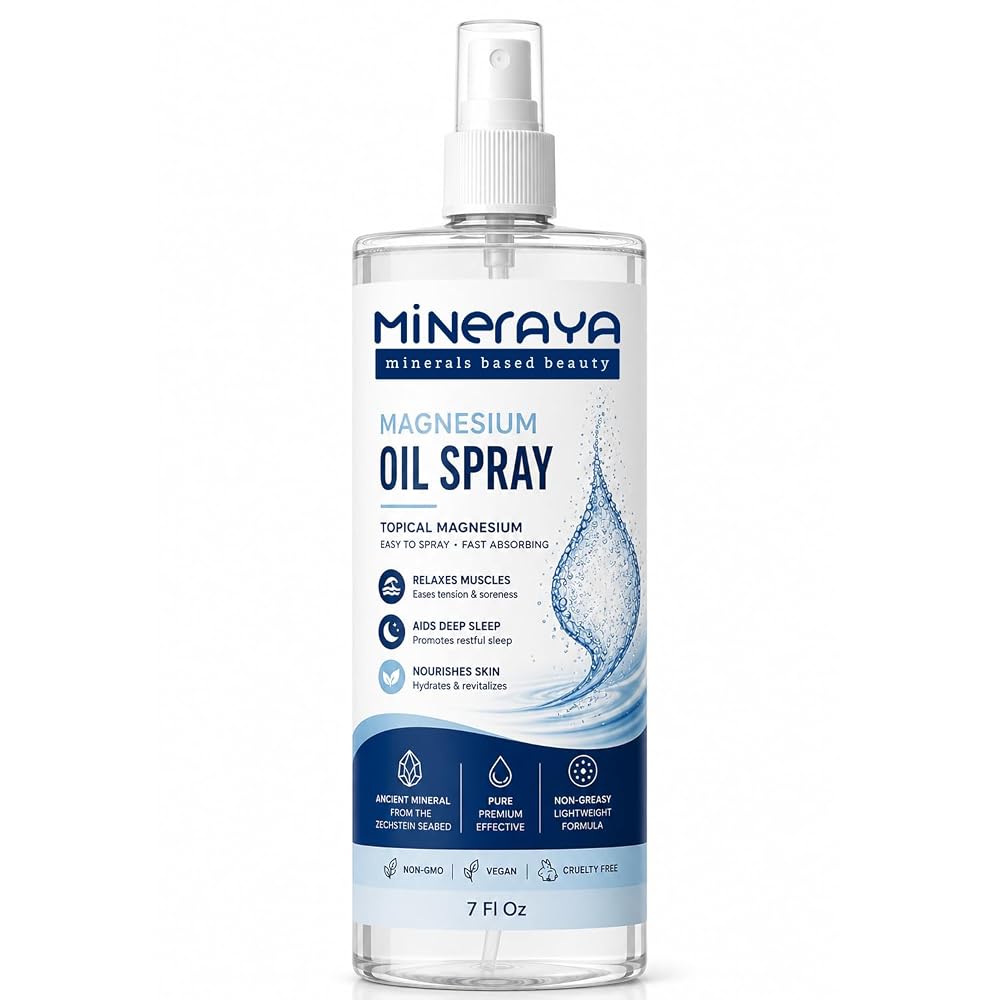 Mineraya Magnesium Body Oil and Body Lotion-7 Fl Oz