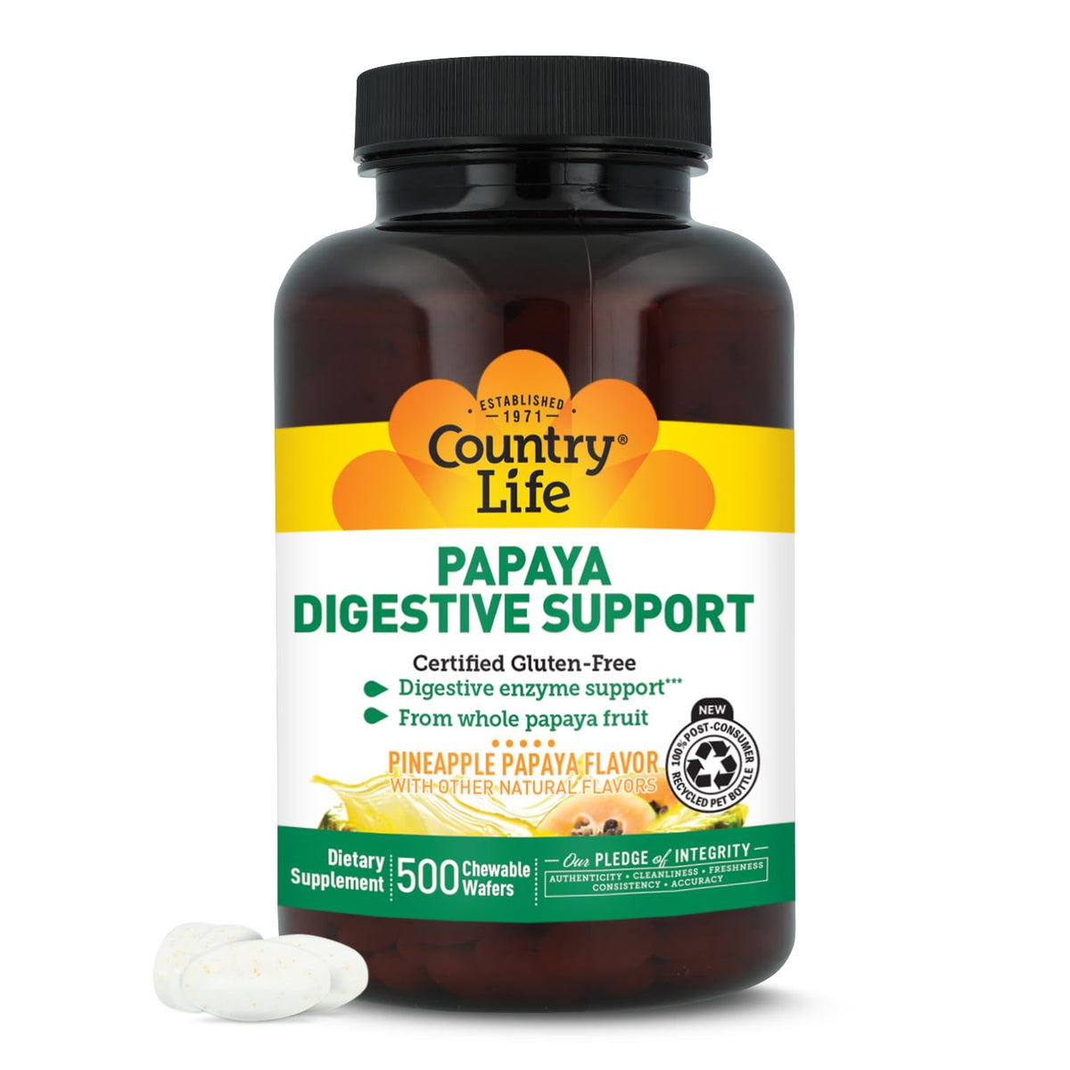 Country Life, Papaya Digestive Support, Daily Enzymes to Promote
