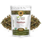 Organic Way Hawthorn Leaf and Flower Whole (Crataegus monogyna)