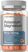 Horbäach Potassium Magnesium Citrate Gummies - 70 Count