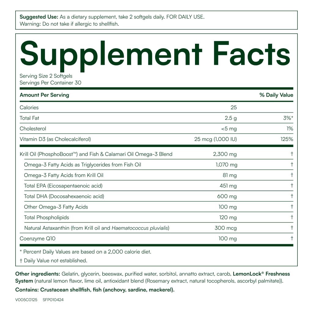 Purity Products Krill Omega 10X EPA & DHA with CoQ10 - 60 Softgels - image 2