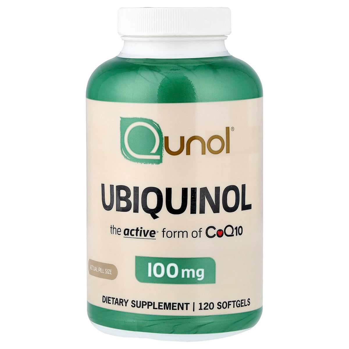 Qunol Ubiquinol CoQ10 Antioxidant - 120 Softgels