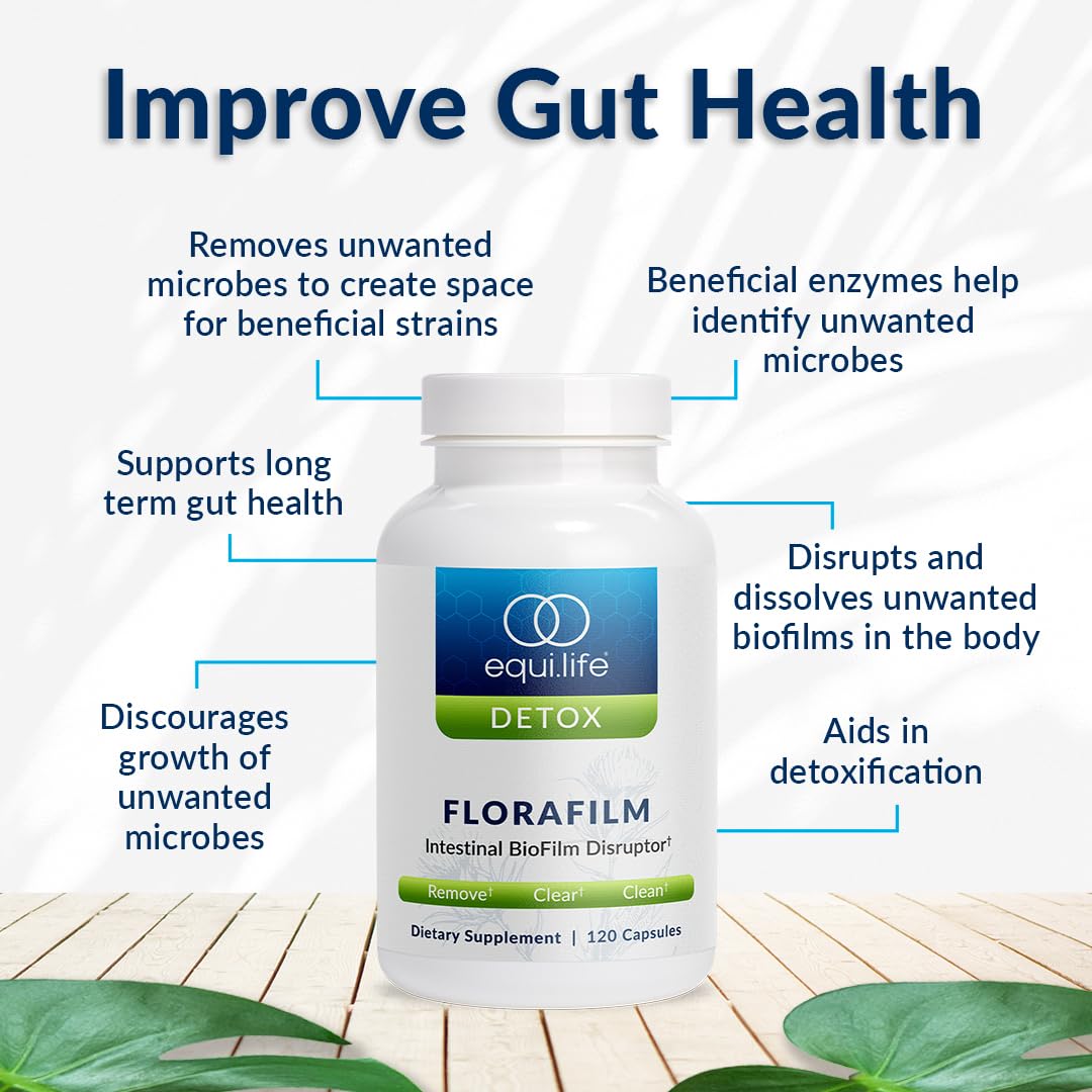 Equilife FloraFilm Enzyme Blend for Gut Health - 120 Capsules - image 4