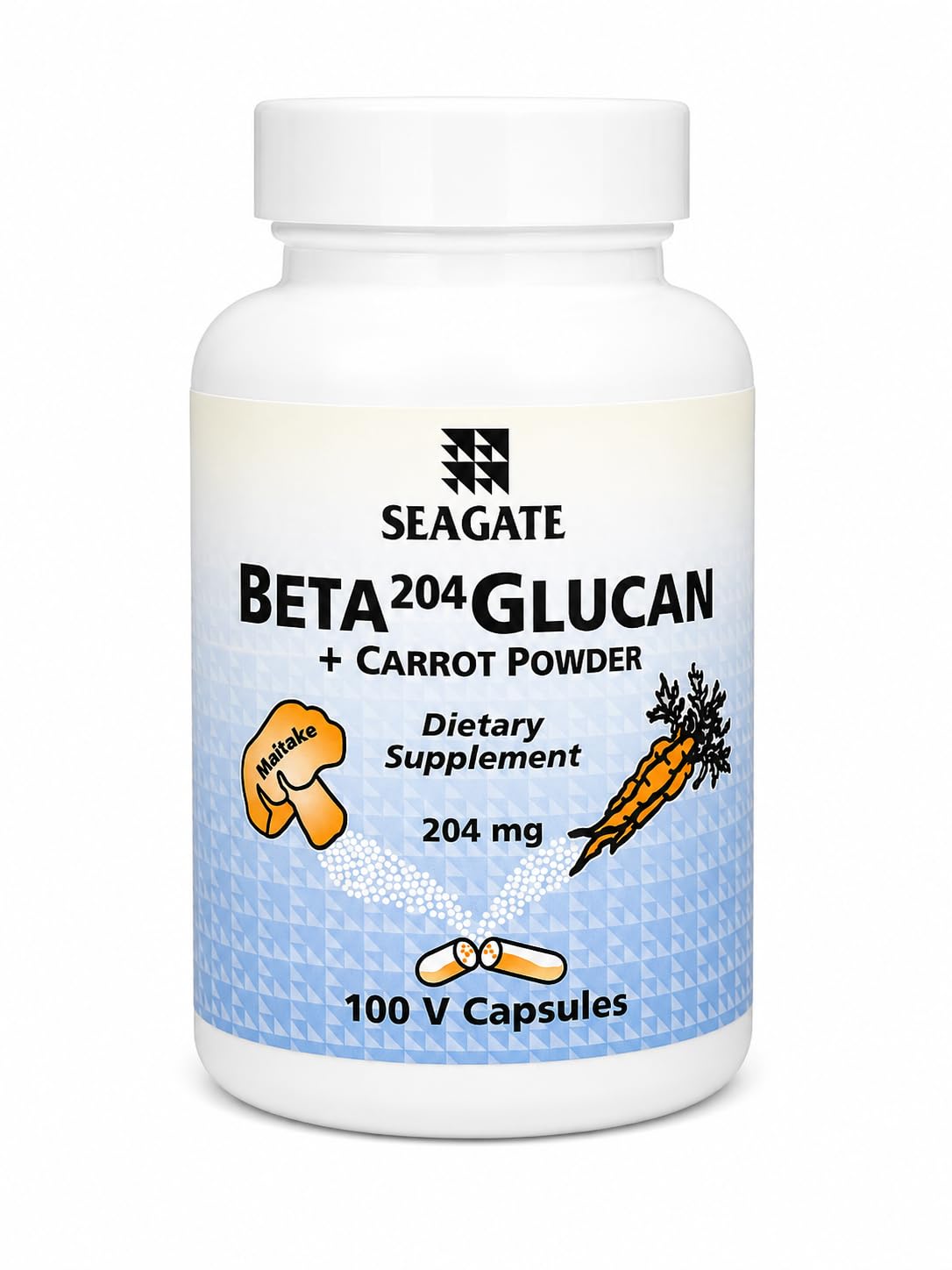 Seagate Beta-204 Glucan with Carrot Powder - 100 Capsules