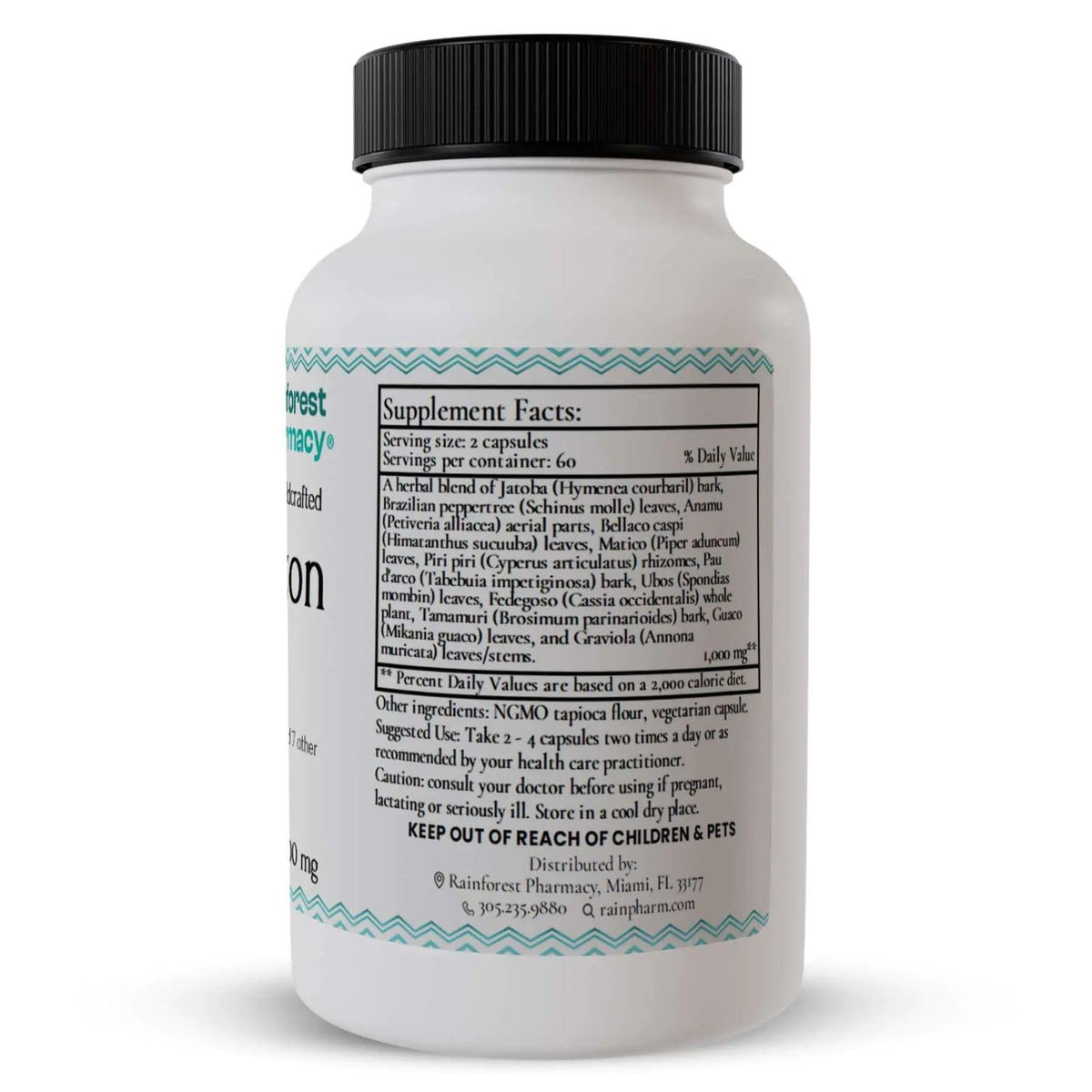 Rainforest Pharmacy Amazon A-F Herbal Supplement - 120 Vegetarian Capsules - image 2