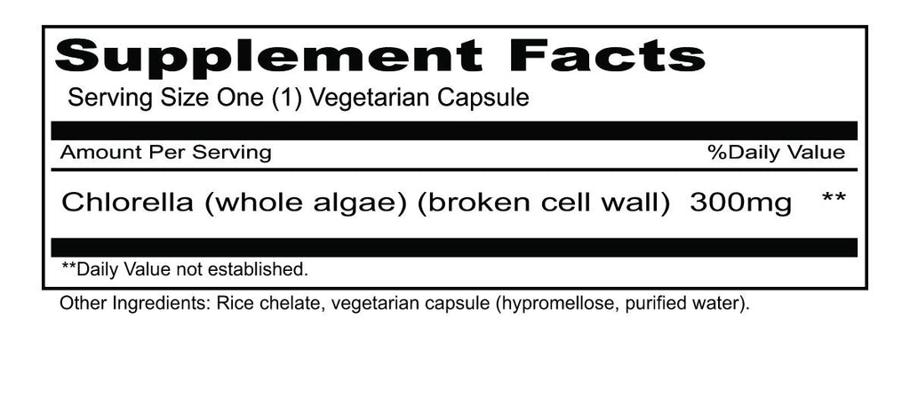 Priority One Chlorella Vegetarian Capsules Immune Support - 180 Count - image 2