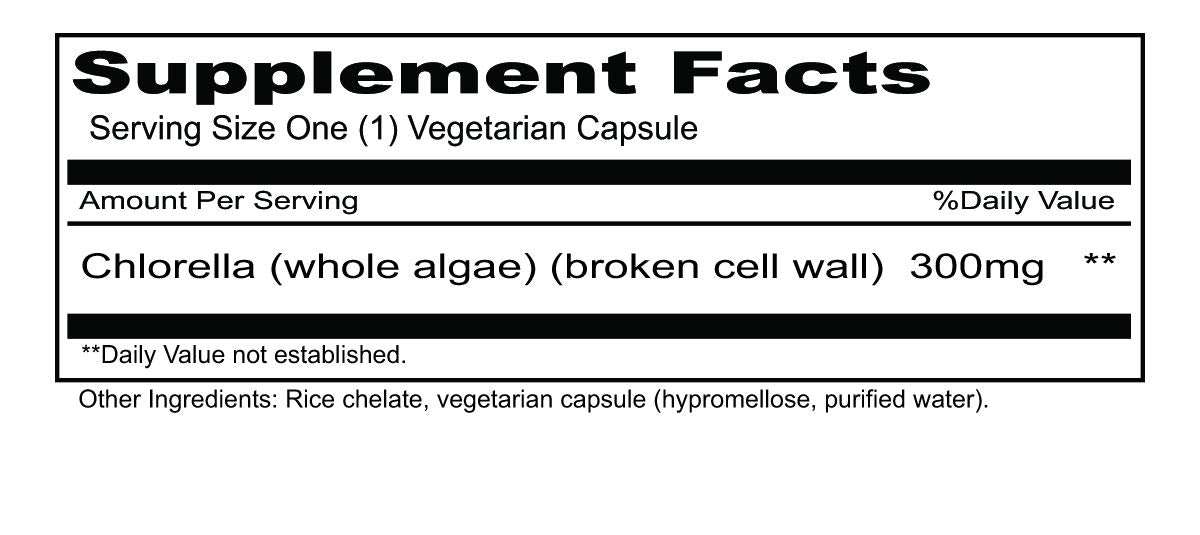 Priority One Chlorella Vegetarian Capsules Immune Support - 180 Count - image 2