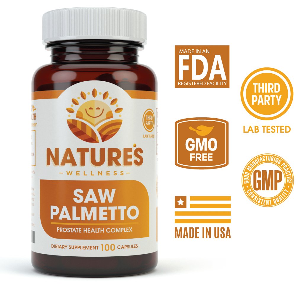 Natures Wellness Nature's Wellness Saw Palmetto 1000mg - 100 Capsules - image 2