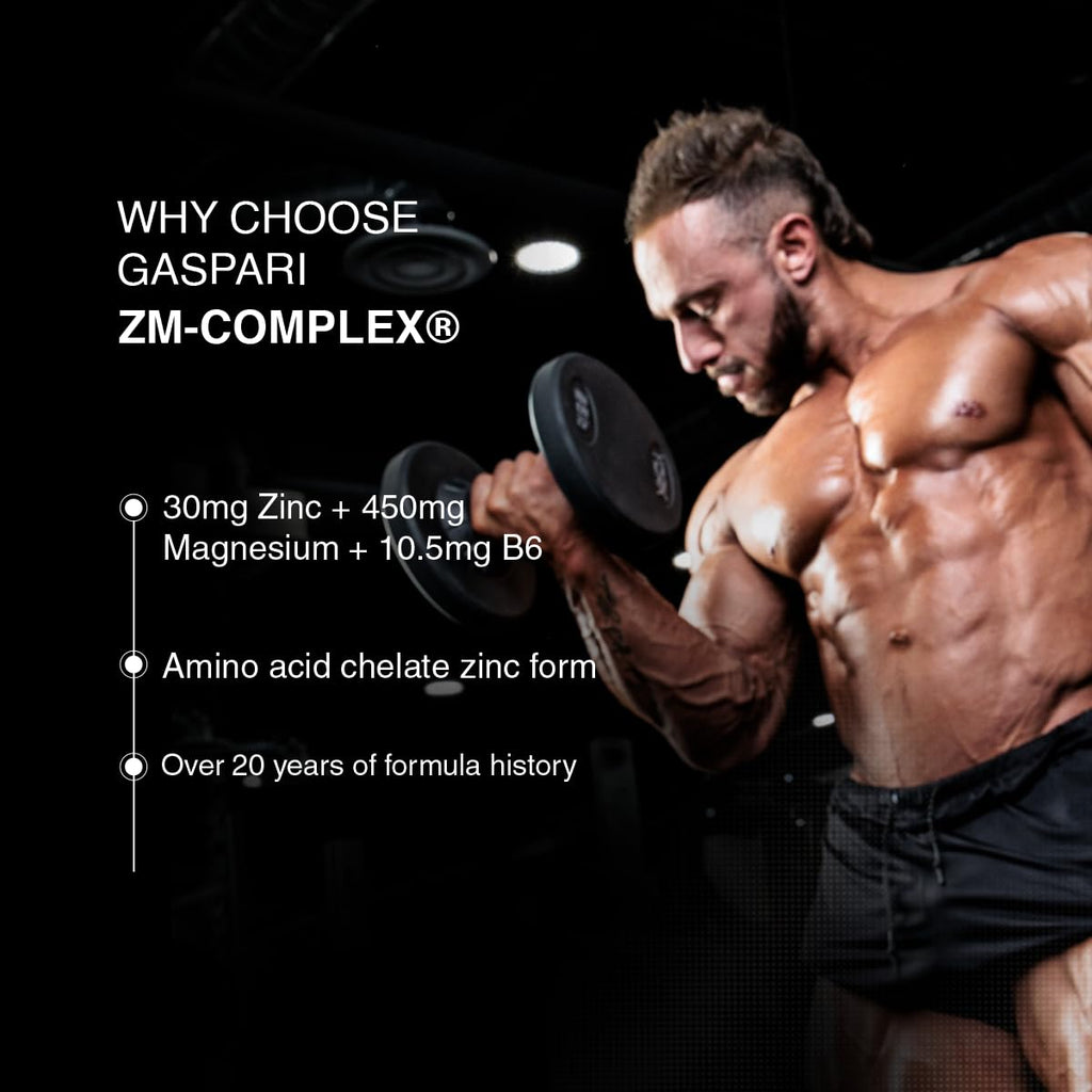 Gaspari Nutrition ZM-Complex Nighttime Recovery - 90 Capsules - image 8