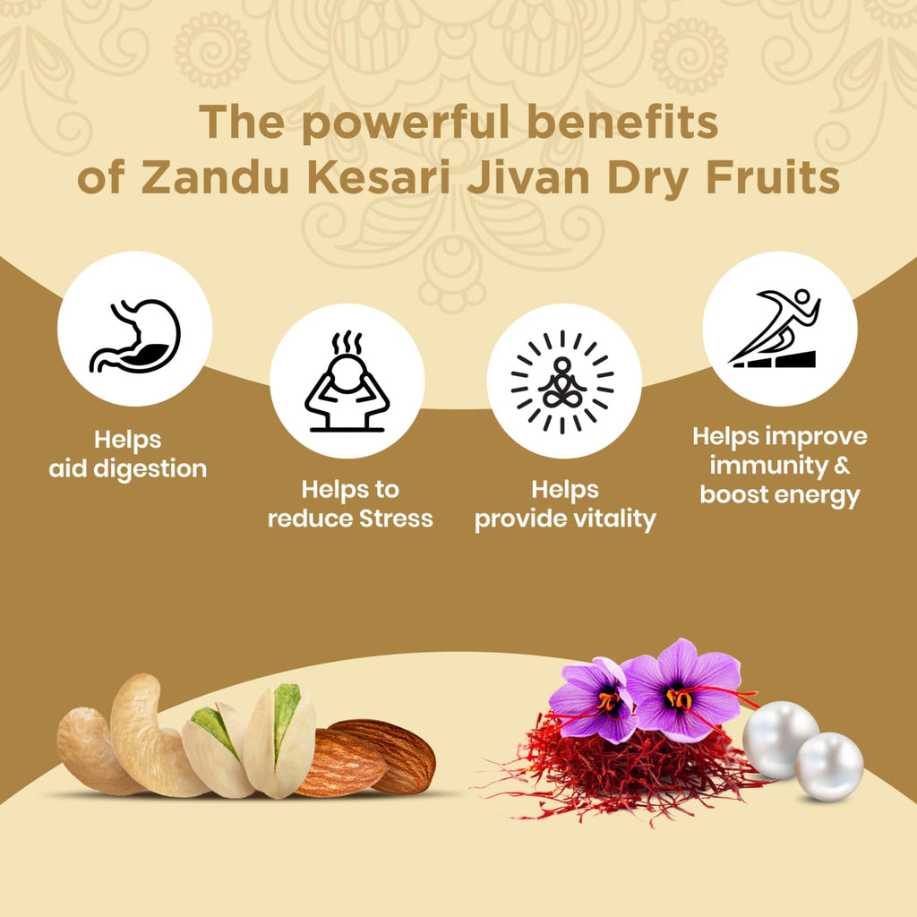 Zandu Kesari Jivan Dry Fruits Chyawanprash - 900g - image 8