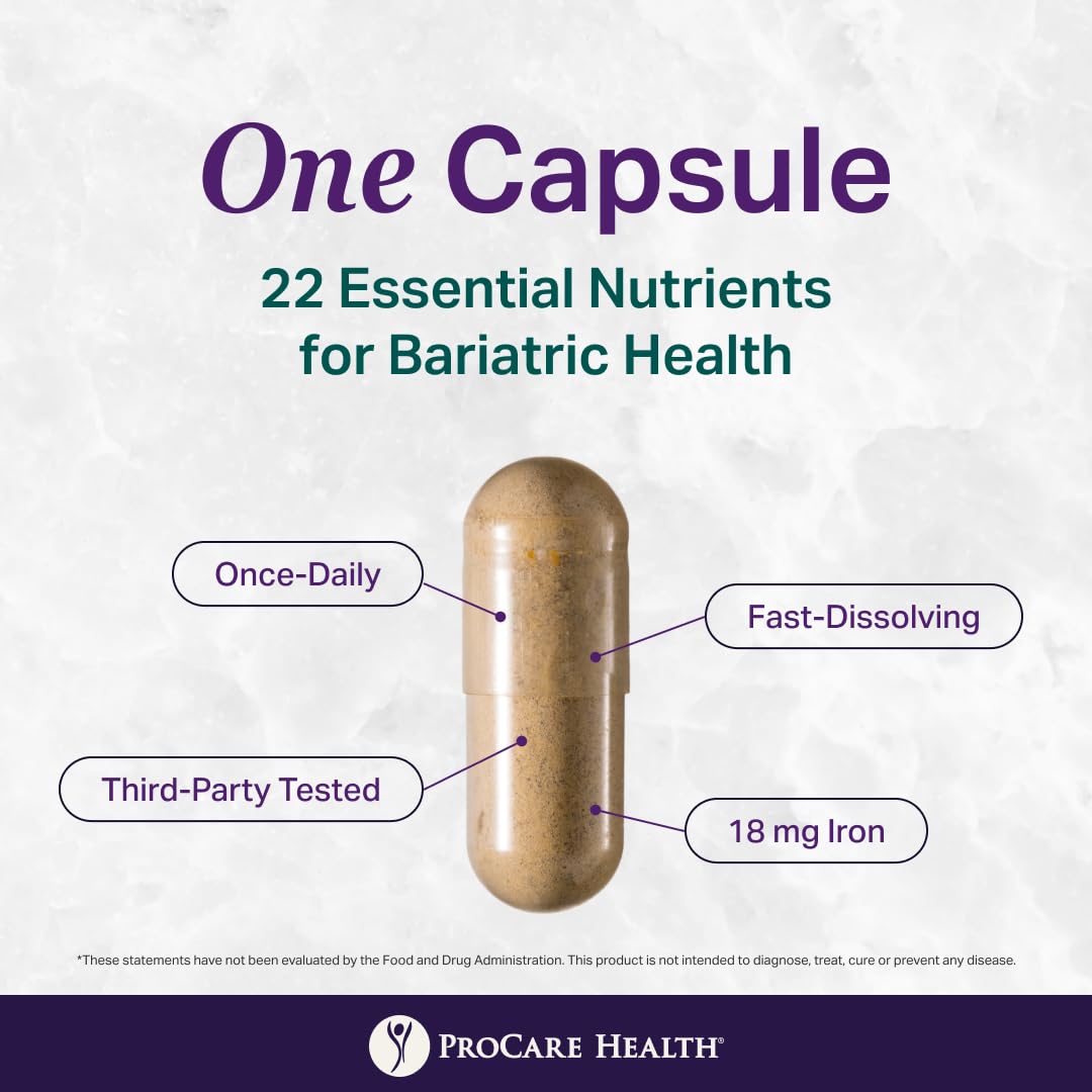 ProCare Health Core-18 Bariatric Multivitamin with Iron - 30 Capsules - image 4