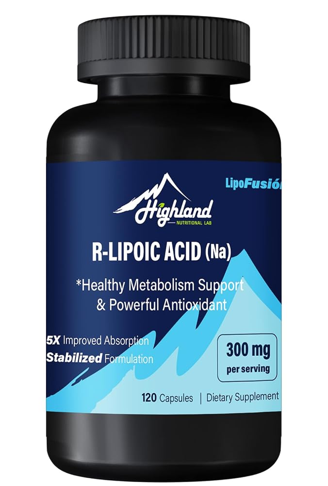 Highland Nutritional Lab R Lipoic Acid 300mg - 120 Capsules