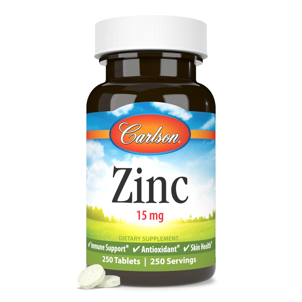 Carlson Zinc 15 mg Immune Support - 250 Tablets - image 5