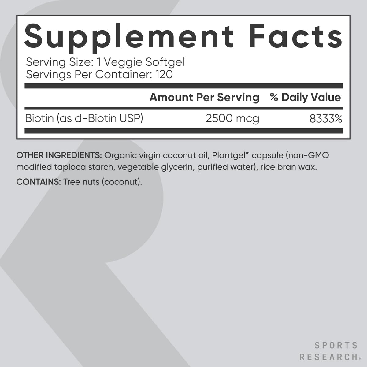 Sports Research® Biotin