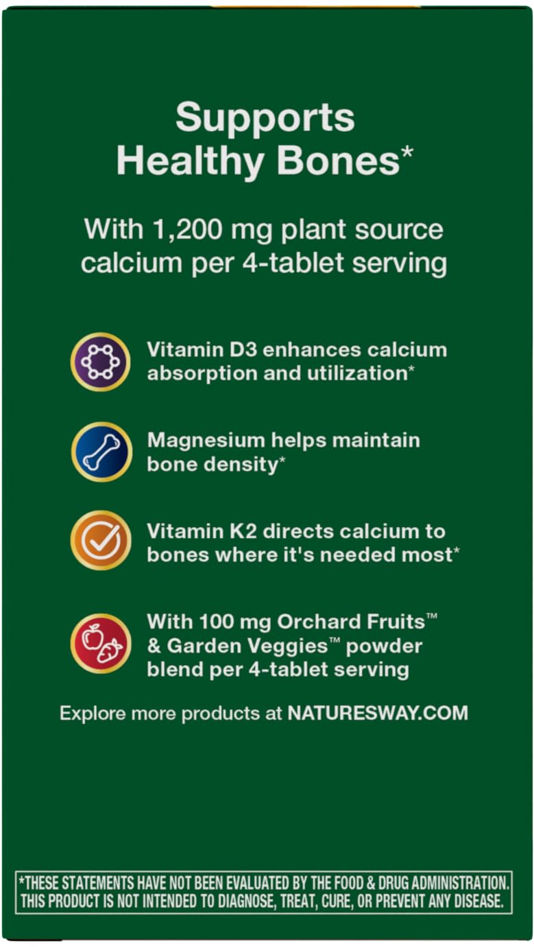 Nature's Way Alive! Calcium Bone Support - 120 Tablets - image 9