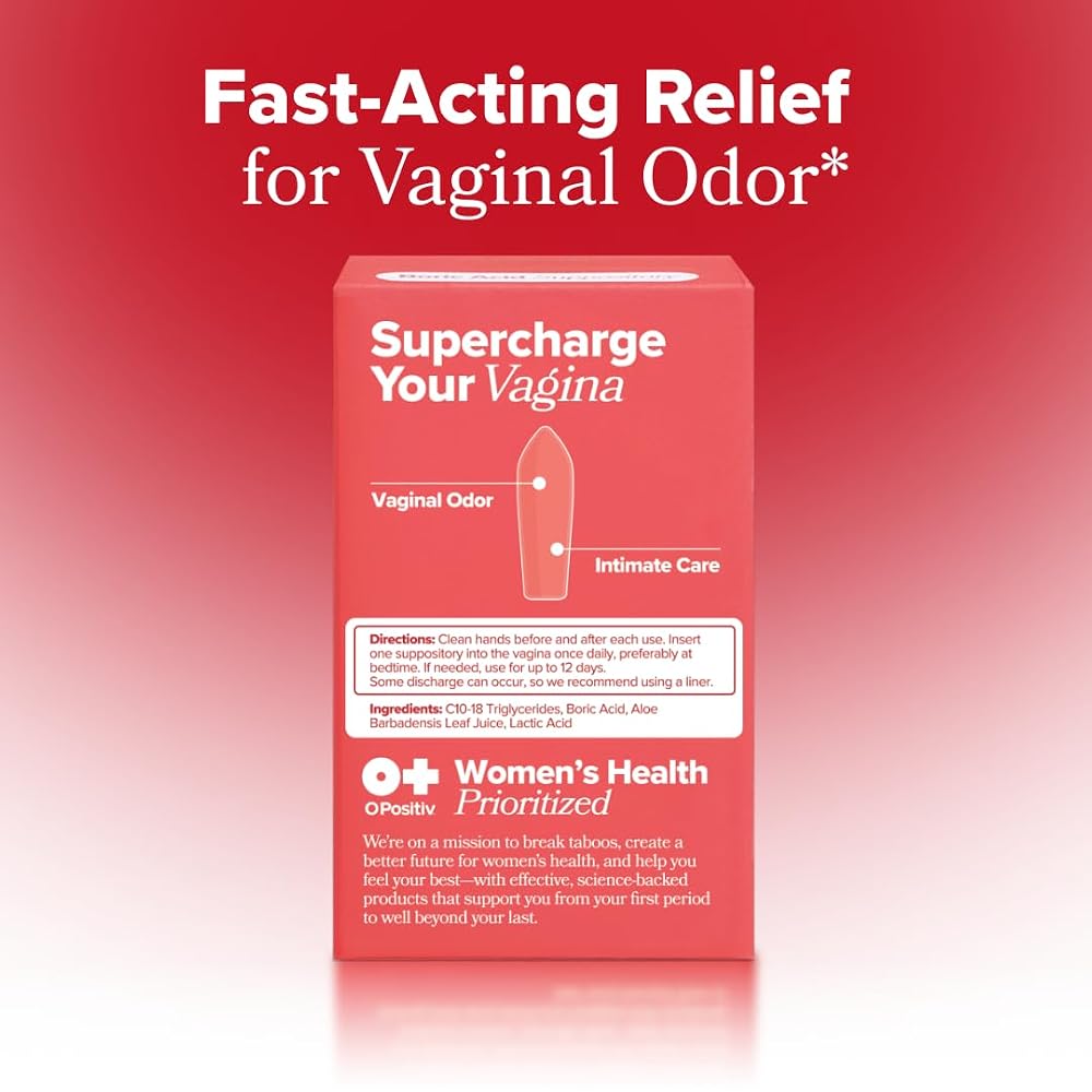 O Positiv URO Boric Acid Vaginal Suppository - 12 Count - image 7