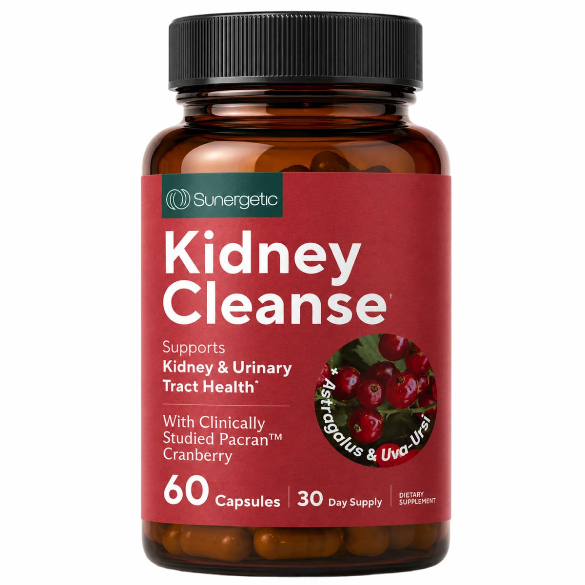 Sunergetic Kidney Cleanse & Detox Support with Cranberry