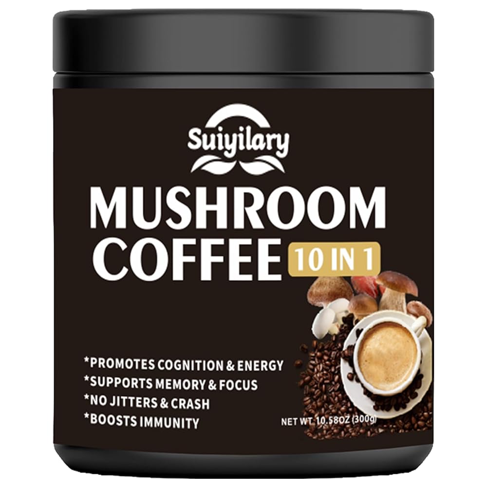 Suiyilary 10 Mushroom Coffee with Arabica w